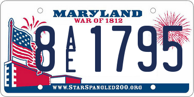MD license plate 8AE1795