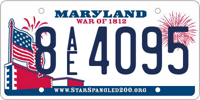MD license plate 8AE4095