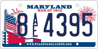 MD license plate 8AE4395
