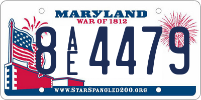MD license plate 8AE4479