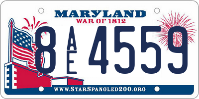 MD license plate 8AE4559