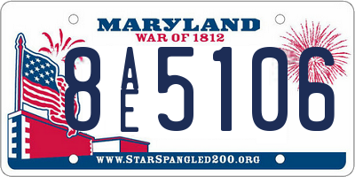MD license plate 8AE5106