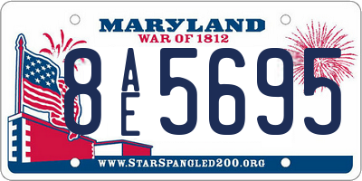 MD license plate 8AE5695