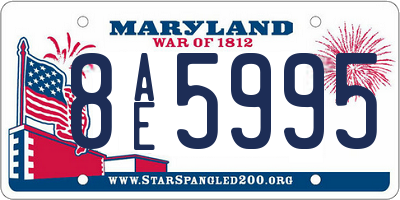 MD license plate 8AE5995