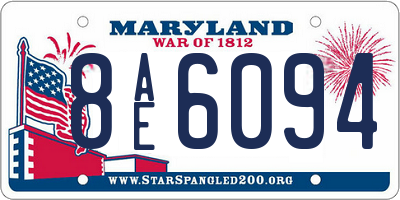 MD license plate 8AE6094