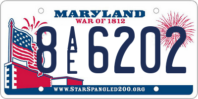 MD license plate 8AE6202