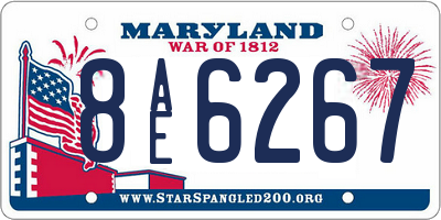 MD license plate 8AE6267