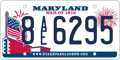 MD license plate 8AE6295