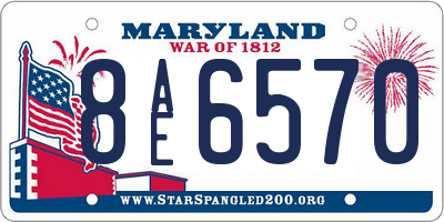 MD license plate 8AE6570