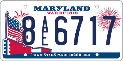 MD license plate 8AE6717