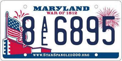 MD license plate 8AE6895