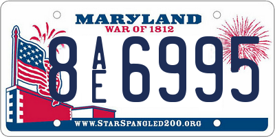MD license plate 8AE6995