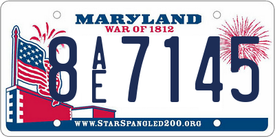 MD license plate 8AE7145