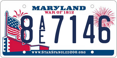 MD license plate 8AE7146