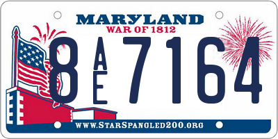 MD license plate 8AE7164