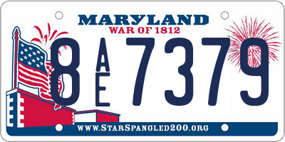 MD license plate 8AE7379