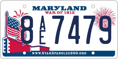 MD license plate 8AE7479