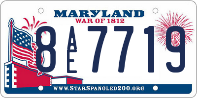 MD license plate 8AE7719