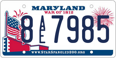 MD license plate 8AE7985