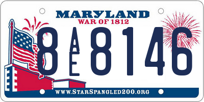 MD license plate 8AE8146