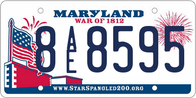 MD license plate 8AE8595