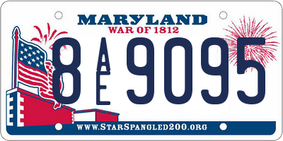 MD license plate 8AE9095