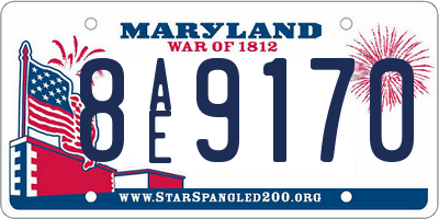 MD license plate 8AE9170