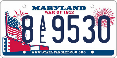 MD license plate 8AE9530