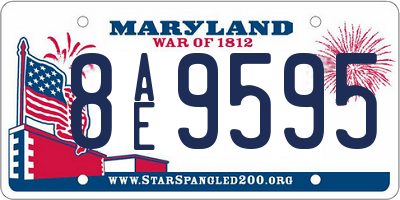 MD license plate 8AE9595