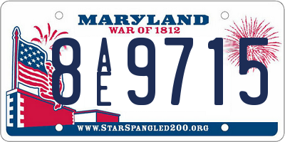 MD license plate 8AE9715