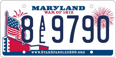 MD license plate 8AE9790