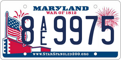MD license plate 8AE9975
