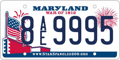 MD license plate 8AE9995