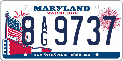 MD license plate 8AG9737