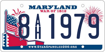 MD license plate 8AH1979