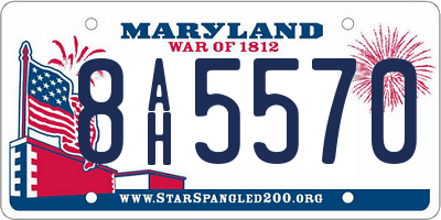 MD license plate 8AH5570