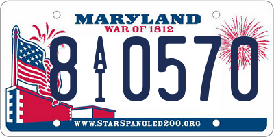 MD license plate 8AI0570