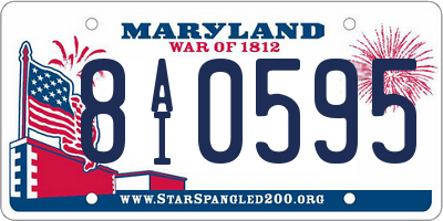 MD license plate 8AI0595