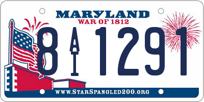 MD license plate 8AI1291