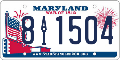 MD license plate 8AI1504