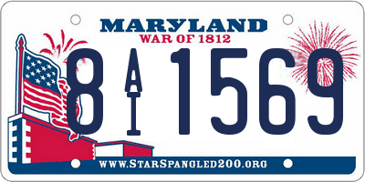 MD license plate 8AI1569