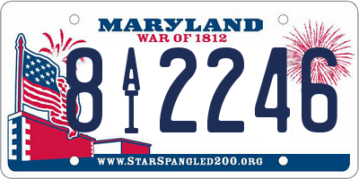 MD license plate 8AI2246