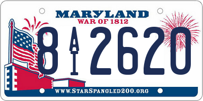 MD license plate 8AI2620