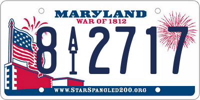 MD license plate 8AI2717