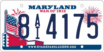 MD license plate 8AI4175