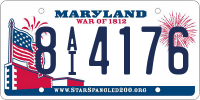 MD license plate 8AI4176