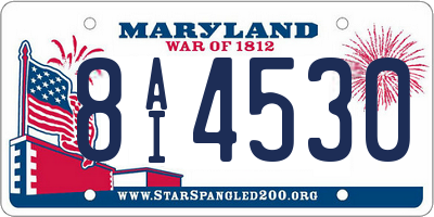 MD license plate 8AI4530