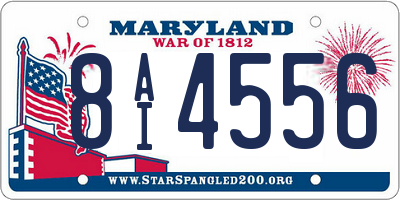 MD license plate 8AI4556
