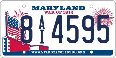MD license plate 8AI4595