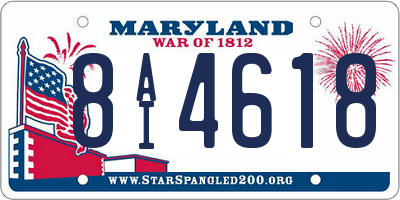 MD license plate 8AI4618